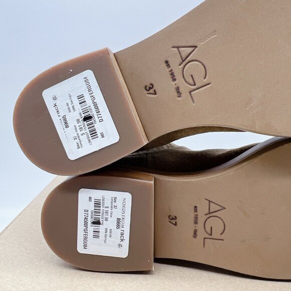 AGL Rina Women’s Ankle Boots Camel Brown Suede Pull On Booties EU 37 US 7 - Picture 13 of 15